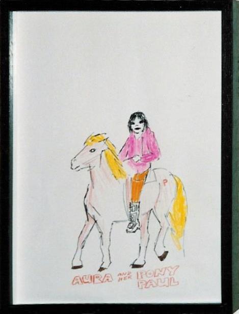 Aura and her Pony Paul - Douglas Kolk 