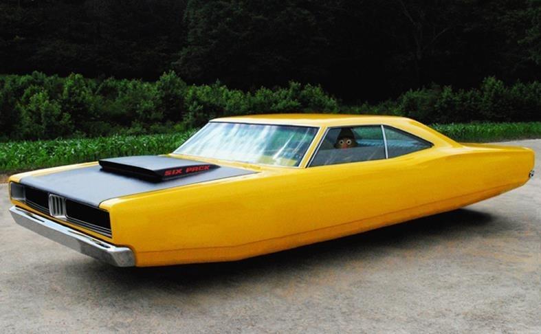 Car (yellow) with Bert - Beni Bischof 