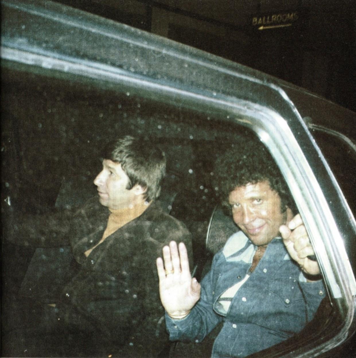 Tom Jones at a party for Lew Grande, Hilton Hotel, New York City, April 18th, 1975 - Gary Lee Boas 